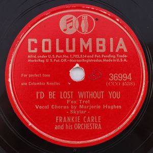 Frankie Carle - I'd Be Lost Without You / Cynthia's In Love 78 rpm Record 36994